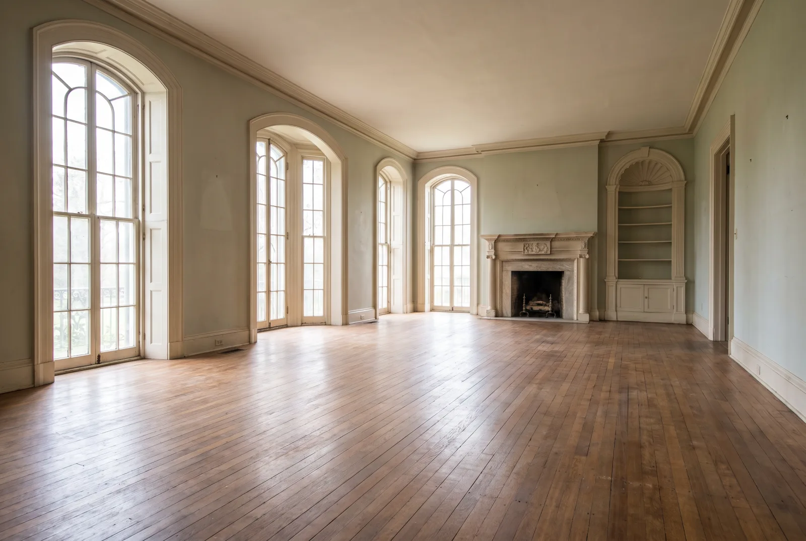 Cleared interior of a National property after a full cleanout